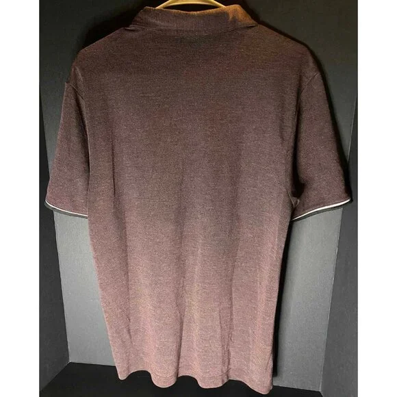 Travis Mathew Polo Shirt Mens L Maroon Anaheim Ducks Embroidered Golf - Picture 3 of 6